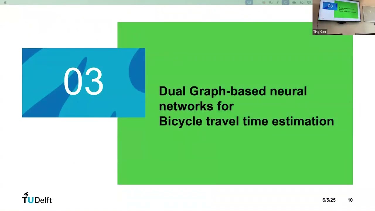 Ting Gao -- Bicycle Travel Time Estimation via Dual Graph-Based Neural Networks