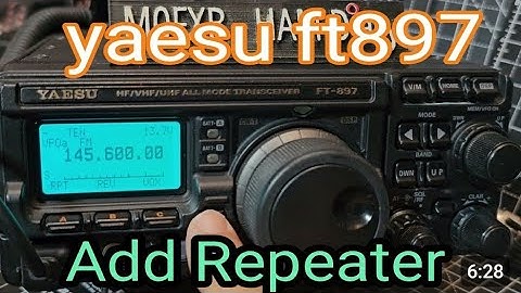 Yaesu FT897D Add Repeater & Tag