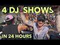 We survived 4 DJ shows in 24 hours...