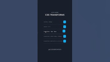 Master the CSS Transform Property in Second| Learn with Examples | @codebrowser  #webdevtutorial