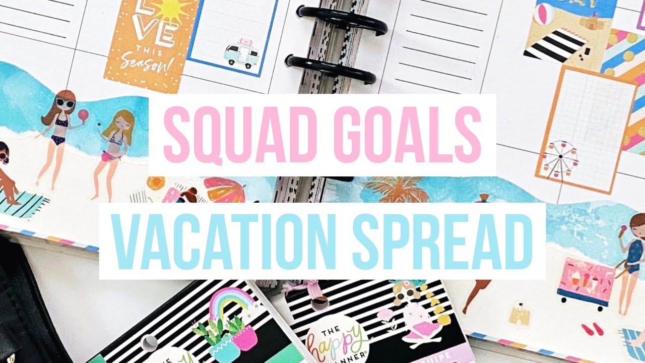Plan With Me // Big Happy Planner // Vacation Spread // July 20-26, 2020