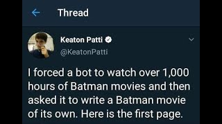 An AI wrote a Batman film script