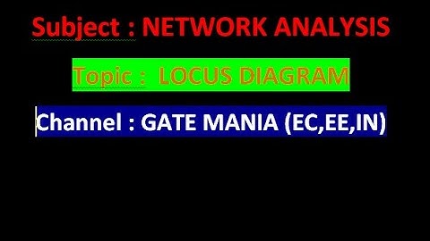 Locus Diagram  | GATE 2023 | Network Analysis