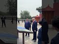 President Xi Jinping takes President Donald Trump on a tour of the Temple of Heaven