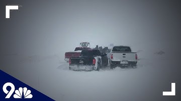 RAW: Colorado cars driving in deep snow
