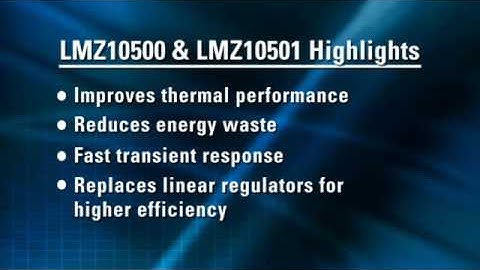 SIMPLE SWITCHER Nano Module and Regulator Overview
