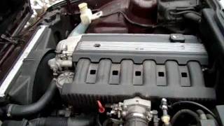 Cold start BMW 520i E34 94r. after 2 days -13C