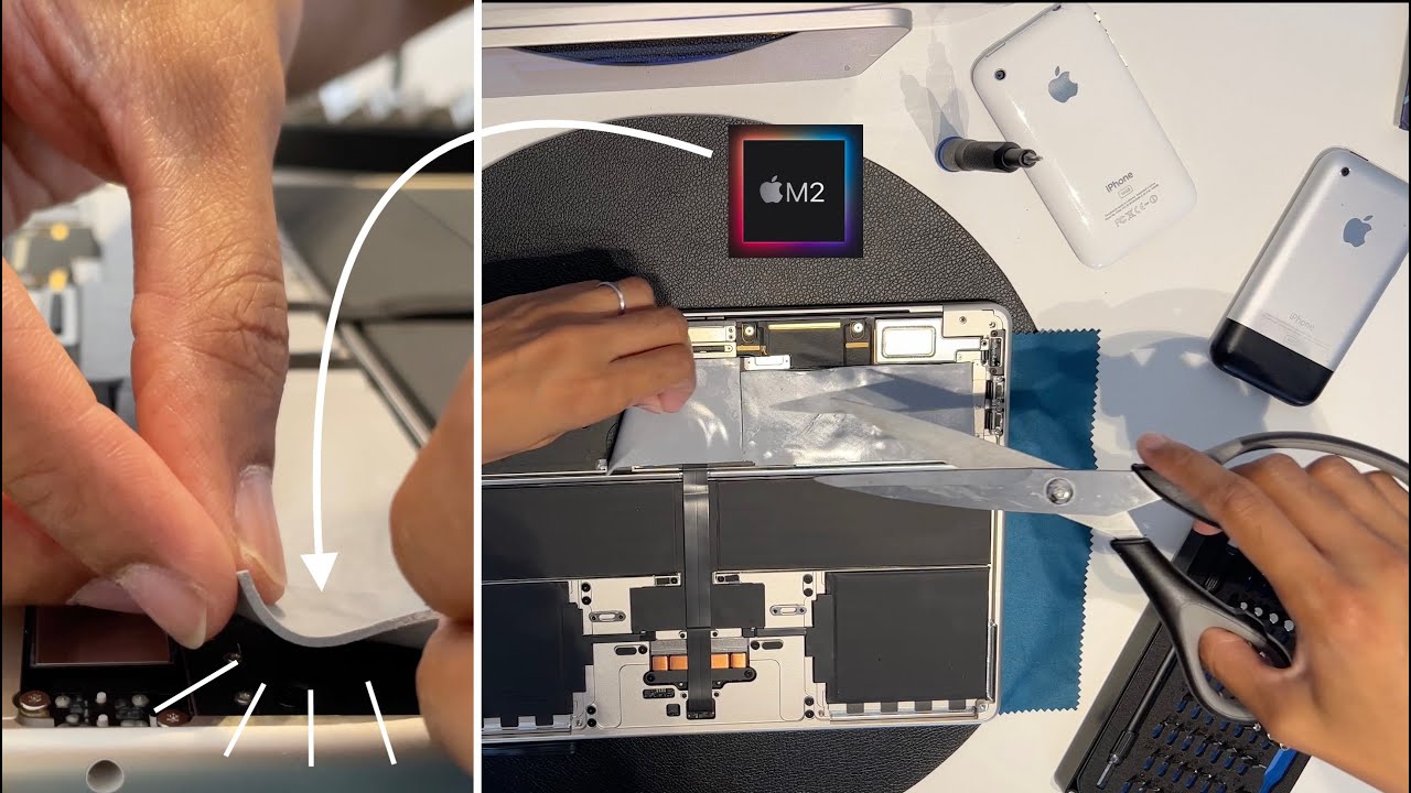 Installing THERMAL PADS on MacBook Air M2 - HOW TO - Stop Overheating ...