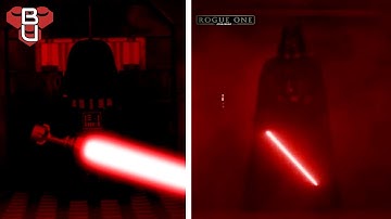 Rogue One: A Star Wars Story - Darth Vader Hallway Scene in LEGO (Side by Side)
