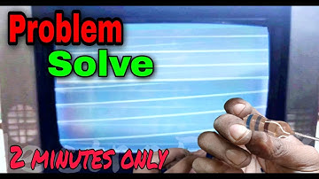 Crt tv retrace lines Problem । Crt tv sound ok but no picture । How to repair China crt Tv