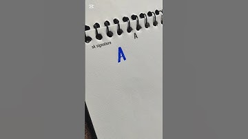 How to sign A❤️ ? |best signature #mostpopular #reels #shorts  #trending #tiktok #viralshorts #usa