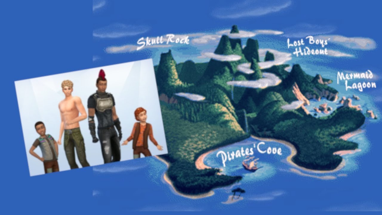 Lost Boys of Neverland CAS ~ Adventures in Neverland Prep ~ (Sims 4 Island Living Series)