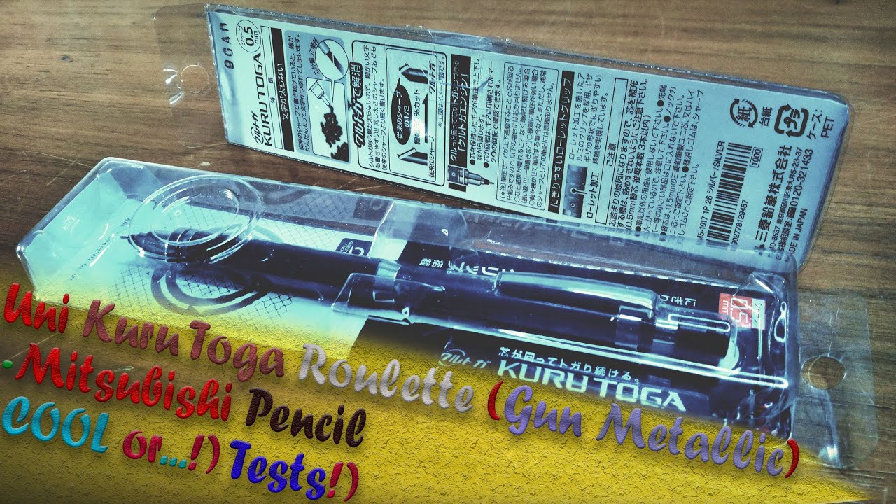 Механический карандаш Uni Kuru Toga Roulette (Gun Metallic) 0,5мм  - Mitsubishi Pencil. Чё за чудо!)