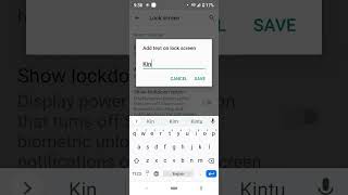 How to set a name on lock screen in Mi A3 &Moto mobile...