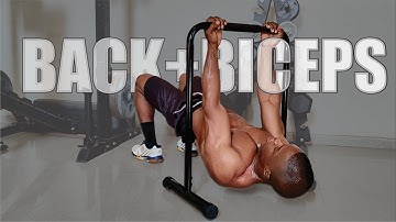 Inverted Rows Killer Workout #back #biceps #dipbar