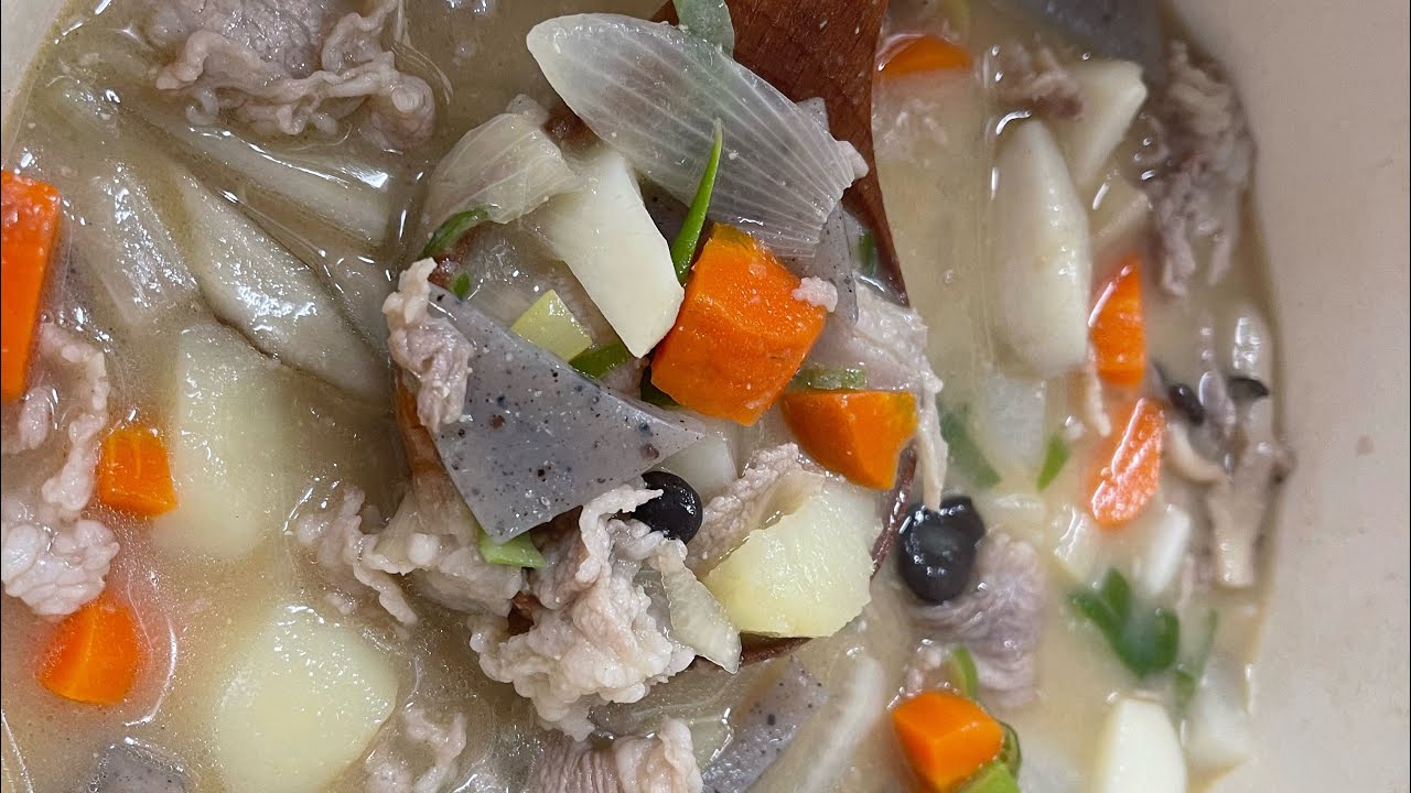 TONJIRU SOPA JAPONESA DE  PORCO