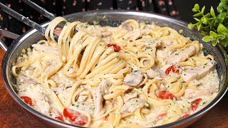 My family's favorite pasta recipe! I cook every weekend! Pasta with chicken!