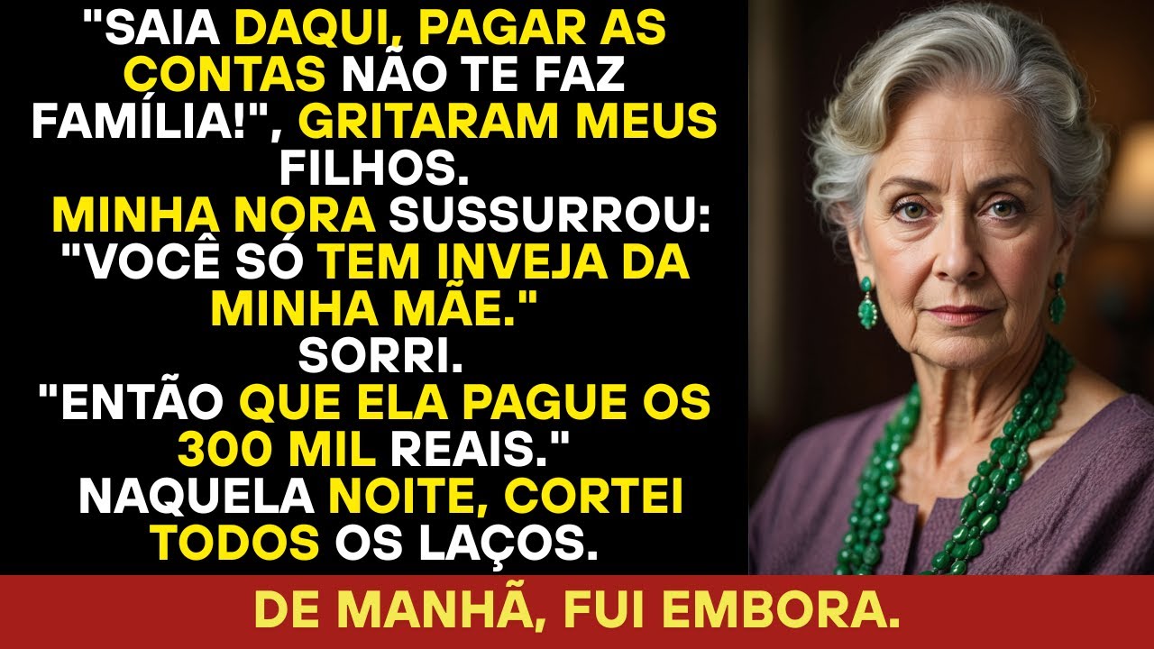 Meus filhos me viraram as costas na frente de todos... Então virei as costas para eles também.