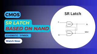 CMOS SR Latch based on  NAND | Schematic | Symbol | Transient response | Cadence Virtuoso