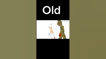 Old vs New comparison(which one is better?) #fpyシ #edit #animation #sticknodes  #shorts #sonic #fnaf