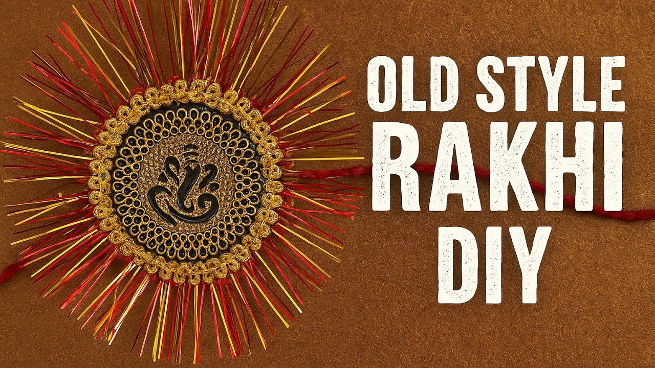 Diy old style nostalgic rakhi for bhaiya 🎀 #youtube #rakhidiy - YouTube