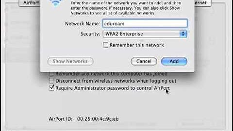 Eduroam Wifi - Mac guide