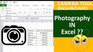 DASHBOARD SERIES | Excel Camera Tool | Excel 2016 Advance | Tech classroom