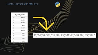 #Python - 14 Transformar uma coluna de um DataFrame em lista .
