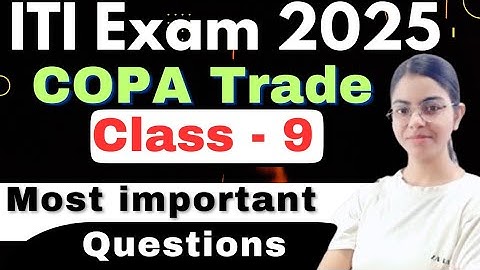 ITI COPA Class -9 2025 | Database management System Most important question | #iti_exam_2025