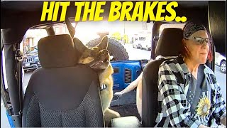 TRUCK DRIVER DOESN’T SET BRAKE   Road Rage  Bad Drivers Hit and Run Instant Karma Dashcam Tesla Cam