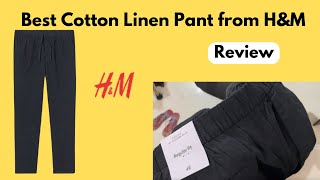 H&M Cotton Linen Pant | Cotton Linen Relaxed Trouser | Should i Buy