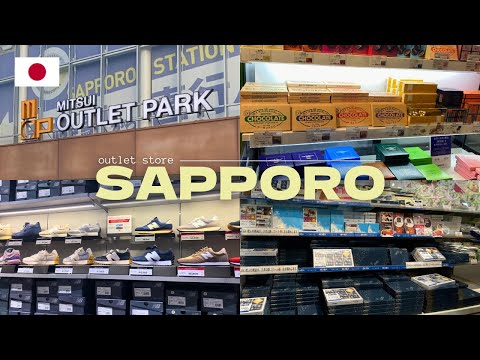 mitsui outlet store + pasalubong shopping in SAPPORO 🇯🇵 | 🇯🇵 sapporo winter travel vlog ❄️ |