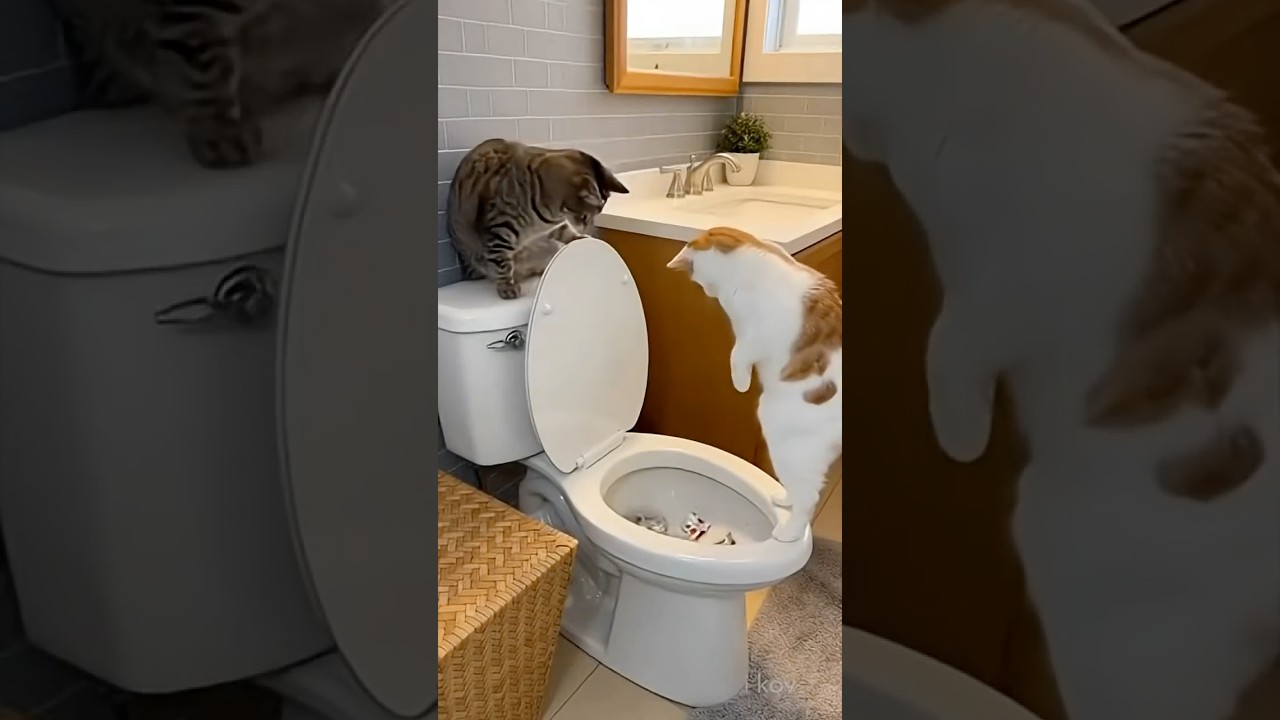 Cats threw yeast into the toilet / Закинули дрожи в туалет 