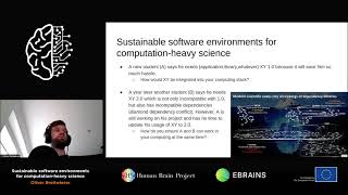 Breitwieser Oliver - Sustainable software environments for computational-heavy science