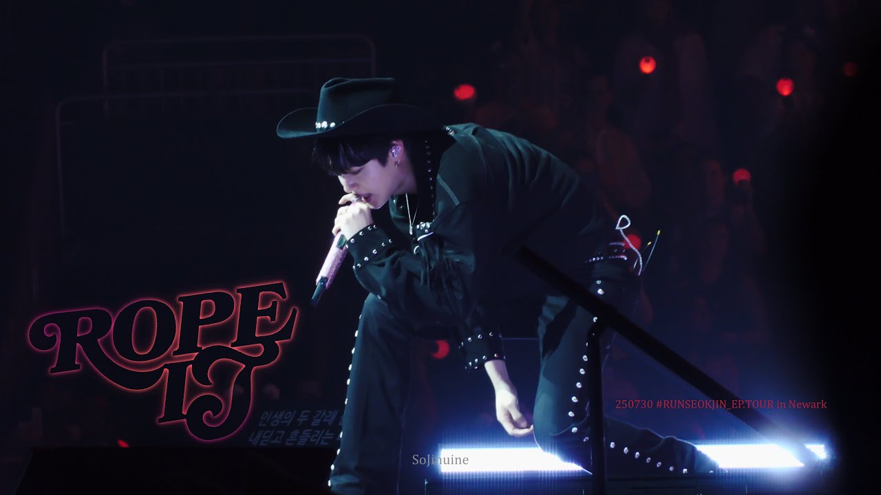 [4K Cam] BTS Jin 'Rope It' 250730 RUNSEOKJIN_EP.TOUR in Newark ...