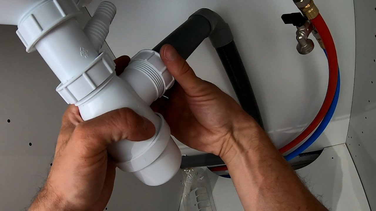 Distilleren Draaien Voorstellen 🔧 How To Install Assembly Water Trap siphon - Montage syphon évier IKEA  METHOD - YouTube