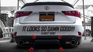 FINALLY INSTALLED THE 350Z TOP SECRET DIFFUSER ON MY LEXUS!!