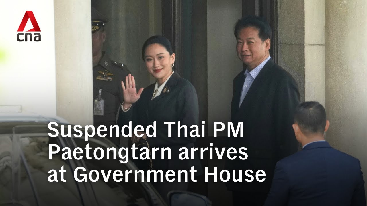 Suspended Thai PM Paetongtarn arrives at Government House ahead of court verdict on leaked call