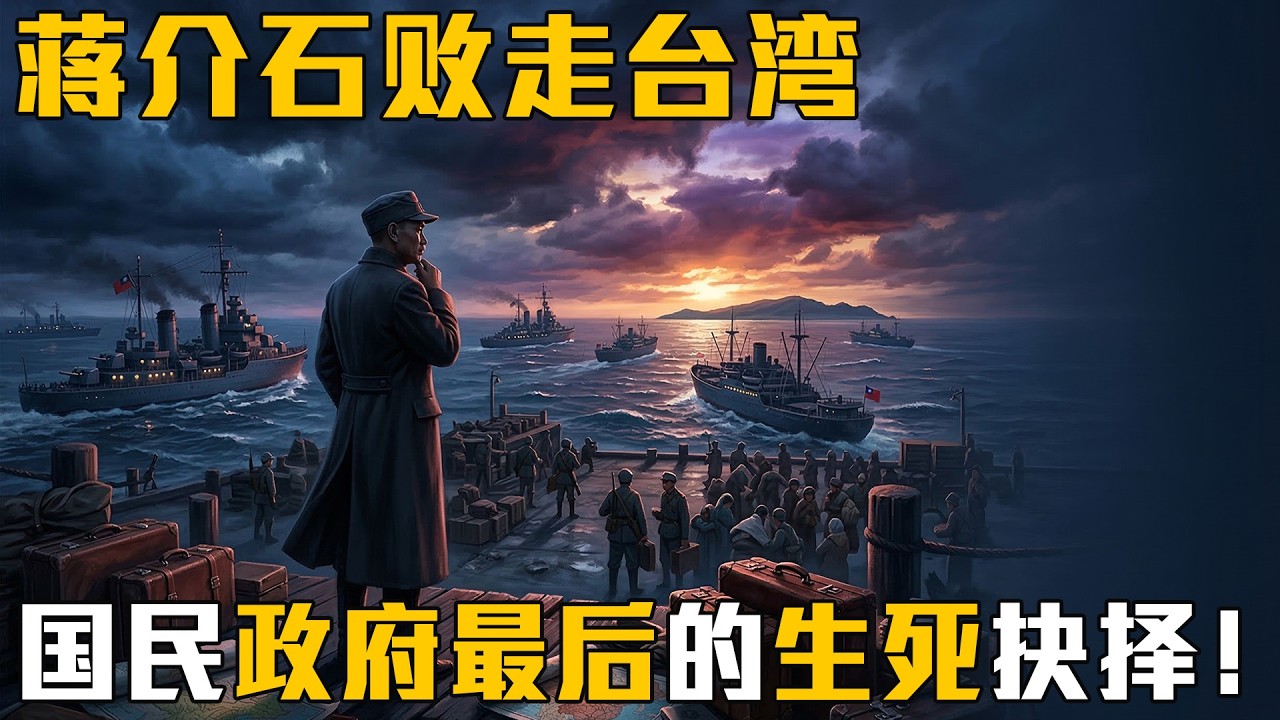 蒋介石南渡台湾:国民政府最后的生死抉择!改变了中国历史