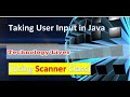 Taking input in java using Scanner class (String, integer, fraction all in one video)| java input