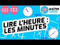 Lire les heures  les minutes cp  ce1  ce2  cycle 2  se reprer dans le temps