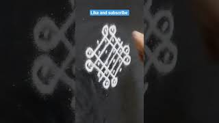 #rangoli 6-2-2#rangoli #dialyrangoli #easyrangoli #muggulu #simplerangoli ₹#smallrangoli