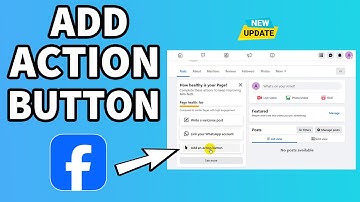 How to add action button on Facebook new page