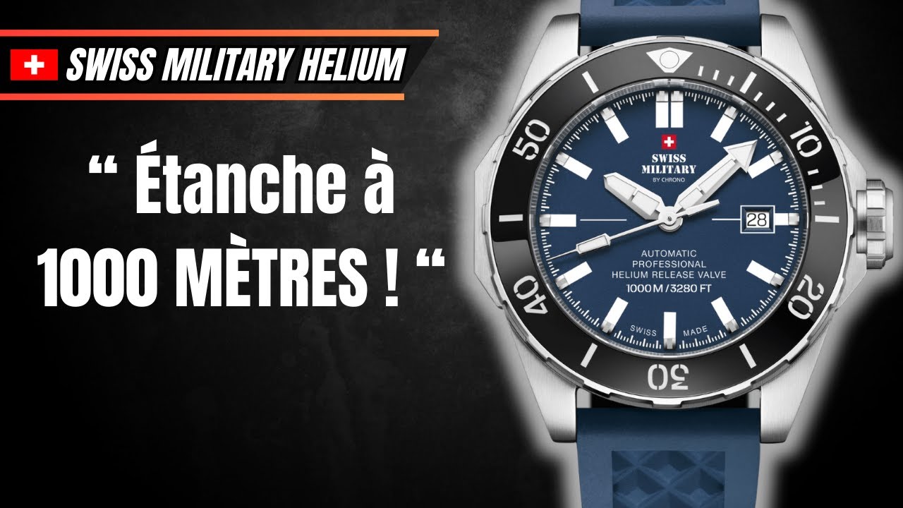 Le ROI des Abysses : la SWISS MILITARY 1000M redéfinit les Montres de Plongée 🌊