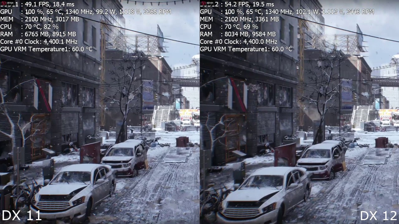 RX 480 8gb | The Division | DX11 vs DX12 (OFF nvidia PCSS, HBAO+) - YouTube