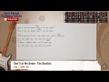Don't Let Me Down - The Beatles Guitar Backing Track with chords and lyrics