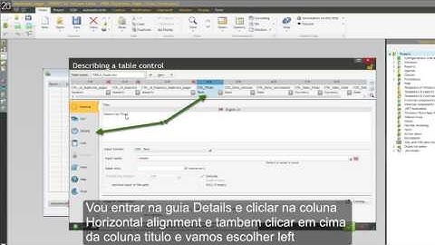 Windev Curso 074 Tabela Alinhar Coluna Lado Esquerdo