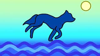 2D Fox Run animation made in blender grease pencil screenshot 5