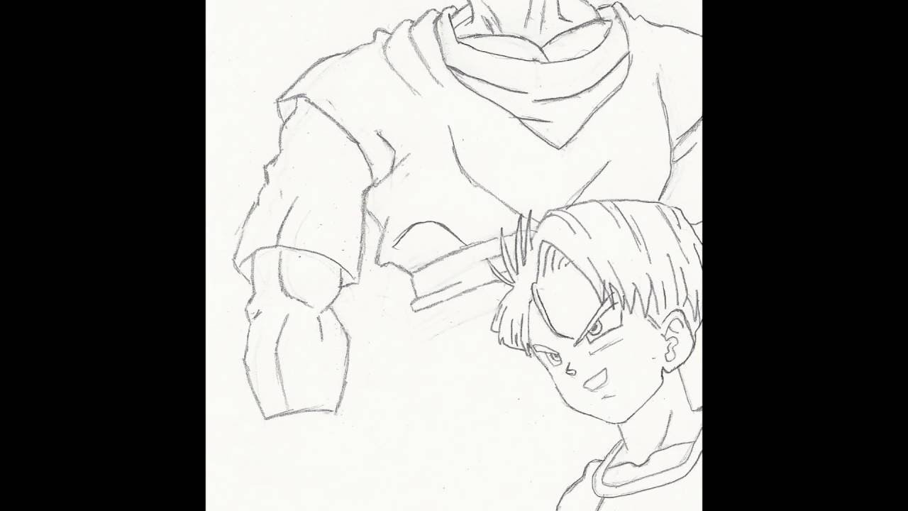 How to Draw Trunks and Gohan from History of Trunks