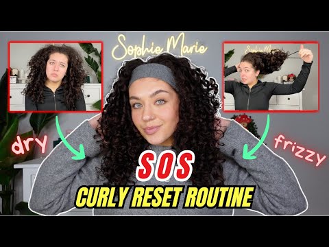 Curly Hair SOS Reset Routine: Reviving Dry Frizzy Curls + Low Effort Styling Routine
